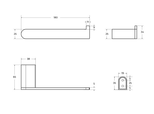 Держатель туалетной бумаги Cezares Stylus STYLUS-PH-BORO брашированное золото
