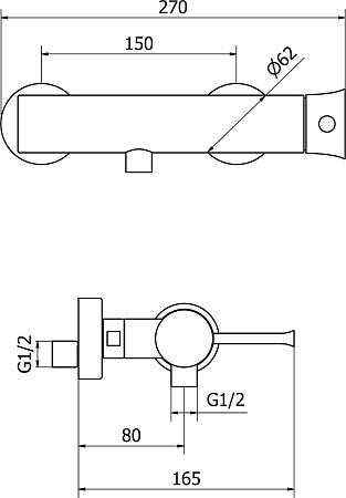 Смеситель Cezares Positano POSITANO-DM-01 для душа