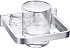 Стакан для зубных щеток Cezares Maxima CZR-F-8920 хром