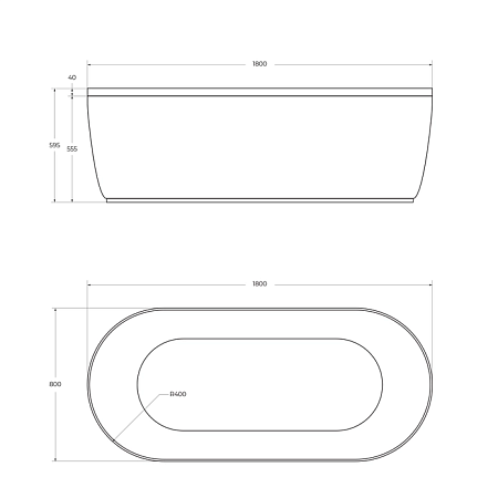 Фронтальная панель для ванны Cezares METAURO-Central-180-SCR-W37, белый