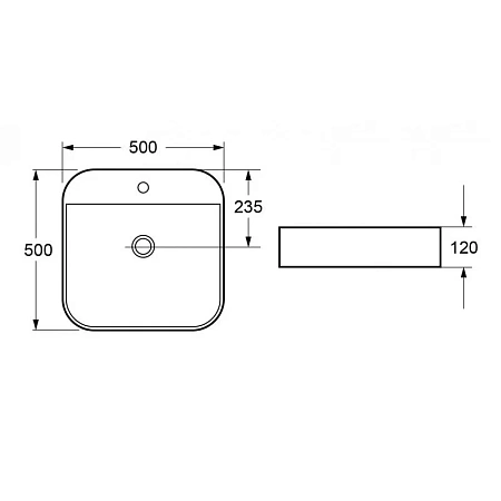 Раковина накладная Cezares  CZR-LFT-50-LVB белый