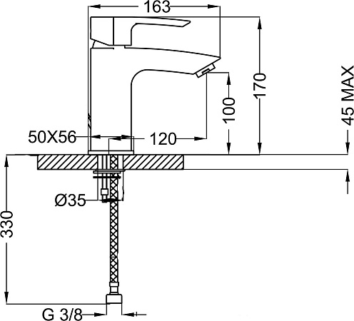 Смеситель Cezares Lillia LSM1 01 W0 для раковины