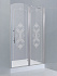 Дверь для душевого уголка Cezares Giubileo 60/60 R стекло с узором хром
