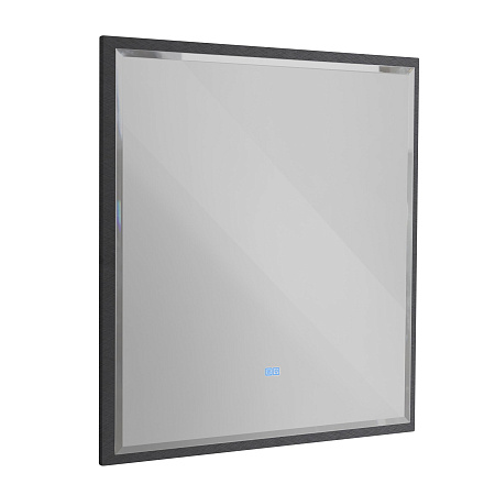 Зеркало Cezares 80х90 CZR-SPC-INT-800-900-LED-TCH-WARM-TIT с подсветкой, титан