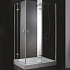 Душевой уголок Cezares Bergamo 120x100 R BERGAMO-W-AH-2-120/100-C-Cr-R профиль хром, стекло прозрачное
