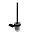 Ершик для унитаза Cezares Stylus STYLUS-TBS-V-NOP черный матовый