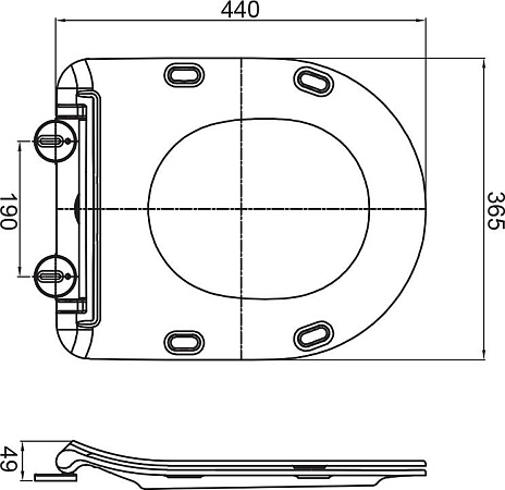 Крышка-сиденье Cezares Stylus CZR-2316-SC с микролифтом, белый