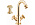 Смеситель для раковины Cezares APHRODITE-LS2-03/24-O, золото