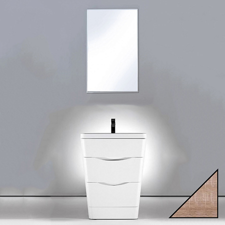 Мебель для ванной BelBagno Piramide 65 rovere bianco
