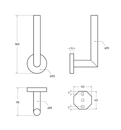 Держатель туалетной бумаги Cezares Relax RELAX-PHV-BORO брашированное золото
