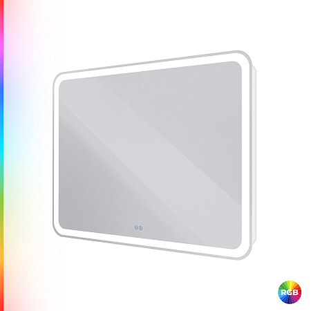 Зеркало Cezares 100х80 CZR-SPC-MC-1000-800-RGB-TCH с подсветкой