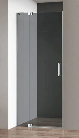 Перегородка душевая Cezares Slider 93.7 SLIDER-100-GL-FIX-GRIGIO-GM профиль оружейная сталь, стекло тонированное