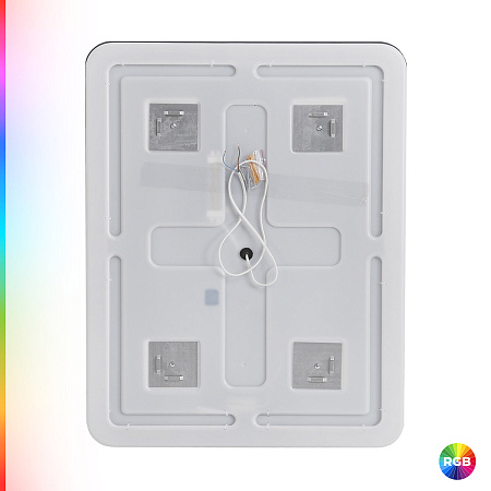 Зеркало Cezares 80х80 CZR-SPC-MC-800-800-RGB-TCH с подсветкой