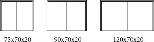 Зеркало-шкаф 75 см Cezares 84252