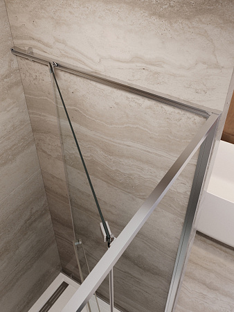 Душевая дверь Cezares LUX-B-FS-1-90-C-CR, 90х195, профиль хром, стекло прозрачное