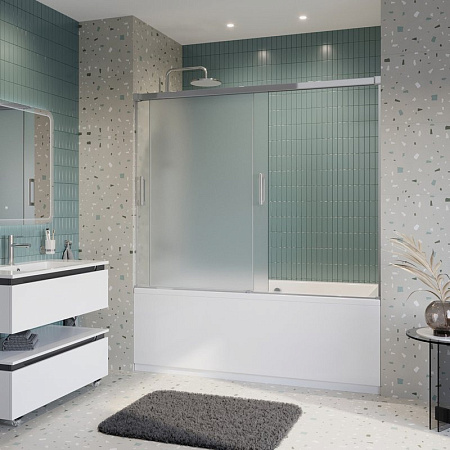 Шторка на ванну Cezares Tandem Soft-VF-2-180/145-P-Cr