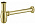 Сифон для раковины Cezares CZR-SB3-03, золото